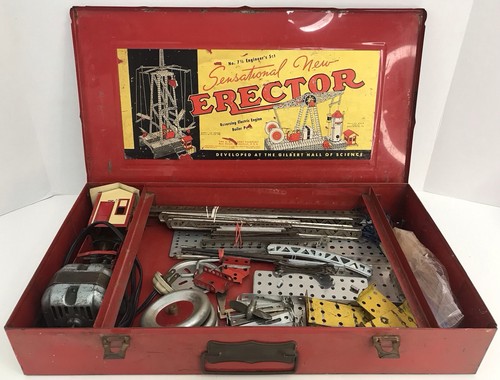 Vintage gilbert erector set - ac,